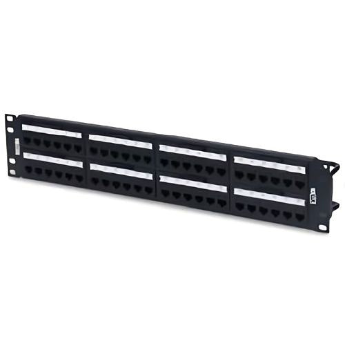 Belden RVMPPF2U48BK REVConnect 48-Port Empty Patch Panel, Flat, 2U, Black
