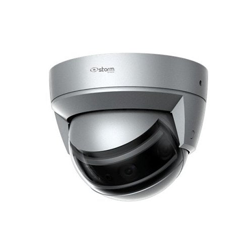 Storm INSDO8180IRF 8MP IP Multi-Lens IR Panoramic Dome Camera, 3mm Fixed Lens, Black/White