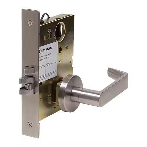 Command Access ML19092-M-EL/EU 03ESC 626 RX ML190 Series Motorized Schlage L9000 Retrofit Series Mortise Lock, Storeroom, Field Selectable EU / EL, Request to Exit, Satin Chrome