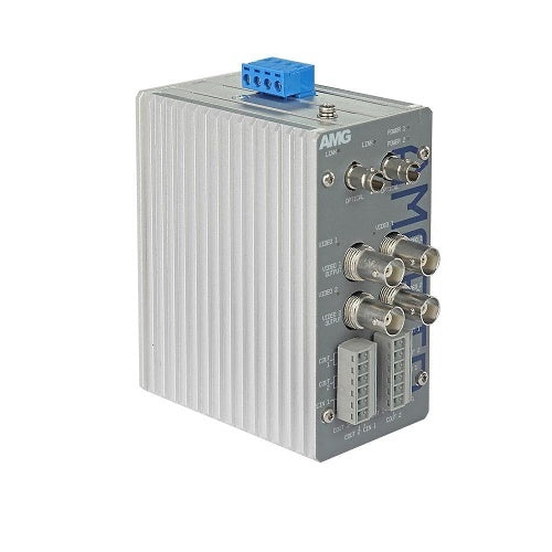 AMG Systems AMGFIB-2VR-3CC-M1B-D AMGFIB Series Dual 2-Channel CVI / TVI / AHD / CVBS Video Receiver, 3-Contact Closure, Multimode 500m, 1-Fiber per Channel, B-Side