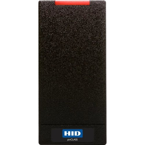 HID 900PHRNEK00466 pivCLASS R10 Reader, 125 kHz Support for HID Prox, AWID and EM4102, 13.56 MHz Contactless Supports PKI-Based FIPS 201, RS485 FDX, Pigtail, Standard v1, CSN Suppressed, Black