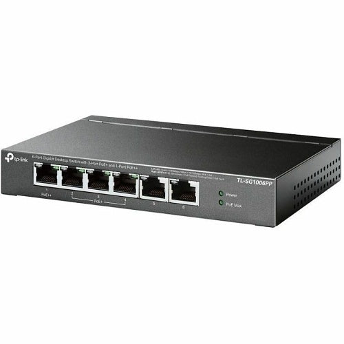 TP-Link TL-SG1006PP 6-Port Gigabit Desktop Switch with 3-Port PoE+