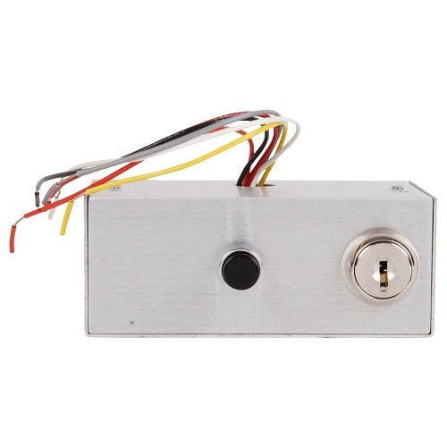 Dortronics 5246-K24X3P15 5246 Series Key Removable in 2 Positions Switch Console with (3) Momentary SPDT Push Buttons