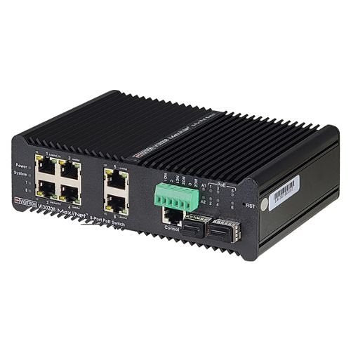 Vigitron Vi30208 90W Managed Hardened L2+ PoE 1G Industrial Ring Switch