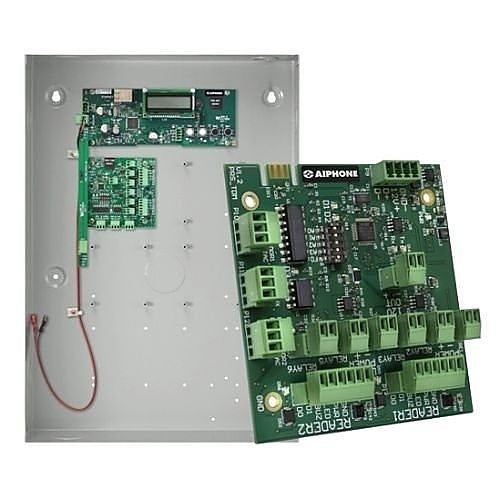 Aiphone ACS-2DR-C AC Series 2-Door Starter Kit, Includes the AC-C, Steel Lockable Enclosure, Master Door Control Board and 2-Door Relay Control Board