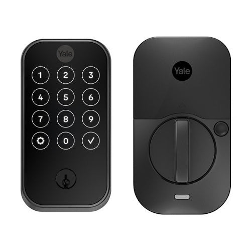 Yale YRD624-BLE-BSP Pro 2 Touchscreen Lock with Bluetooth, Black Suede