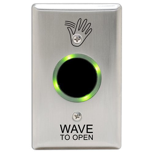 Camden CM-332/41S-SGLR Wired Touchless Switch, 2-Relays, Hand Icon and Wave to Open