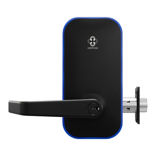 Centrios CEB100-AU-BSP-GA-CE234S-497-KR Cylindrical Lock, GA Keyway, Augusta Lever,  2 3/4\\" Backset, Black Suede