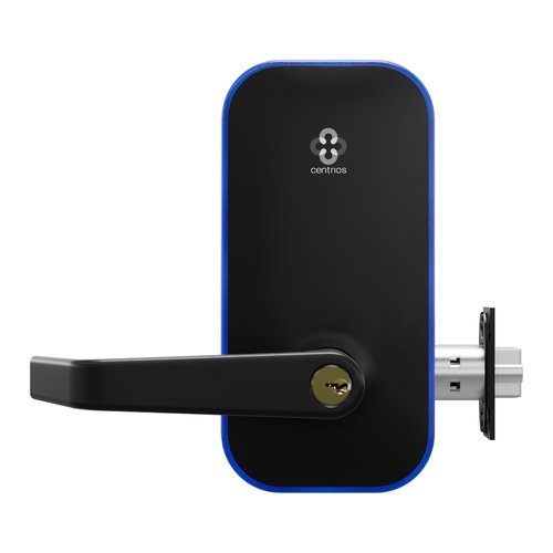 Centrios CEB100-AU-BSP-SC-CE234S-497-KR Cylindrical Lock, Schlage Keyway, Augusta Lever, 2 3/4\\" Backset, Black Suede