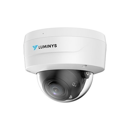 Luminys N5D-4LAVC 4MP LumiCloud LumiLuxSmart Dome IP Camera, 2.7-12mm Motorized Varifocal Lens, 256GB Onboard Storage