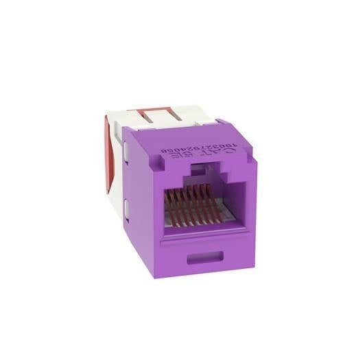 Panduit CJ5E88TGVL Mini-Com Module Cat 5e UTP Keystone Jack, 8 Pos 8 Wire