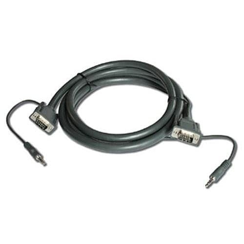 Kramer C-GMA/GMA 15-Pin HD and 3.5mm Stereo Audio Cable, 3\'
