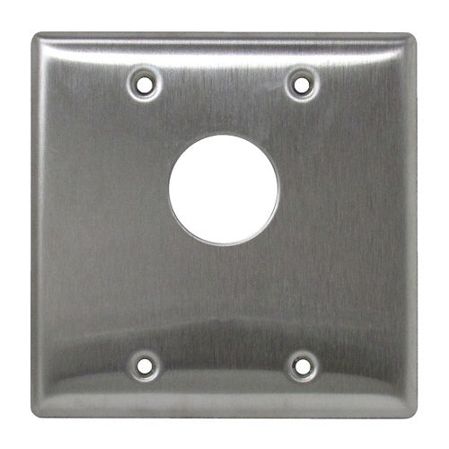 Camden 3230 Double-Gang 1-Cylinder Key Switch, (1) SPDT N/O and N/C Maintained, Stainless Steel