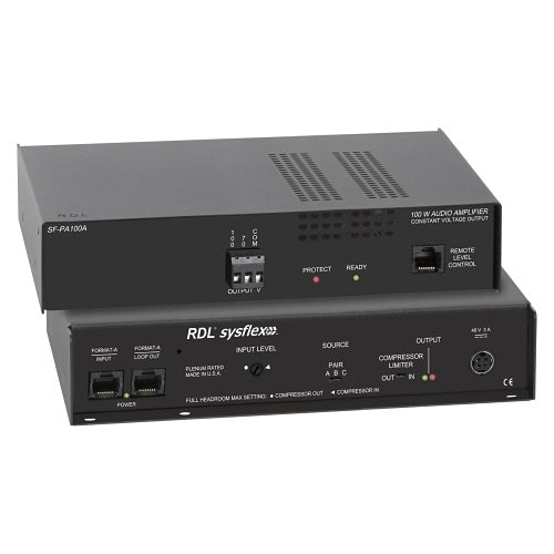 RDL SF-PA100A Audio Power Amplifier, Format-A, 100W