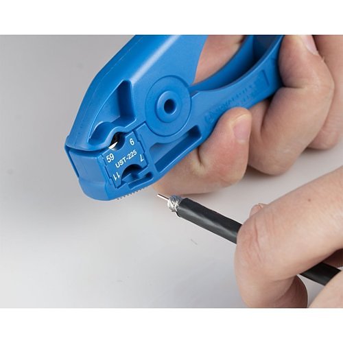 Jonard Tools UST-125 Crimping and Punch Down Tool, Coax Stripping Tool with UST-225 Blade