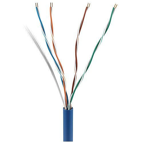 ADI 0E-CAT5PBL CAT5e 24/4 Plenum Cable, CMP/FT6, 1000\' (304.8m) Pull Box, Blue Image of 0E-CAT5PBL