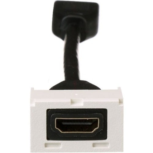 Panduit CMHDMITIW Mini-Communication HDMI 2.0 Coupler Module with Pigtail, White