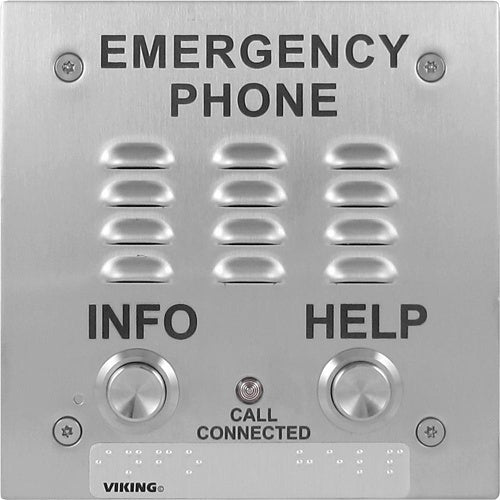 Viking E-1600-20-IPEWP 2-Button VoIP Emergency Phone with Enhanced Weather Protection