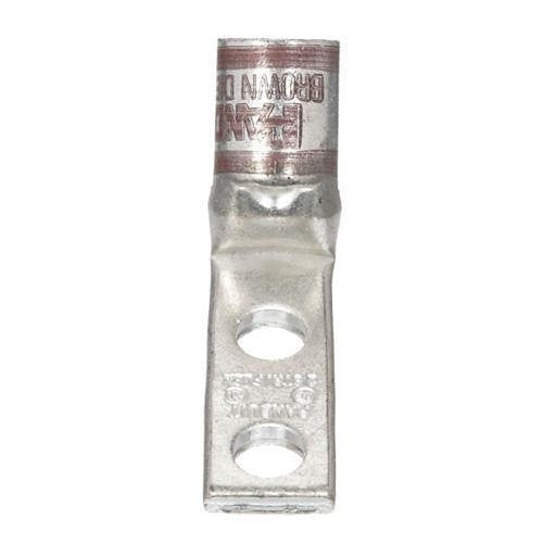 Panduit LCDXN2-14AH-E Compression Connector Lug, 2-Hole, #2AWG, Copper
