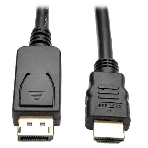 Tripp Lite P582-006-V2-ACT DisplayPort 1.2 to HDMI Active Adapter Cable, DP with Latches to HDMI M/M, 4K, 6\' (1.8m)