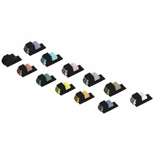 Panduit CMDSWTLCZBL Mini-Com Duplex LC White Adapter, SR/SR, Non-Keyed Adapter, Black Module