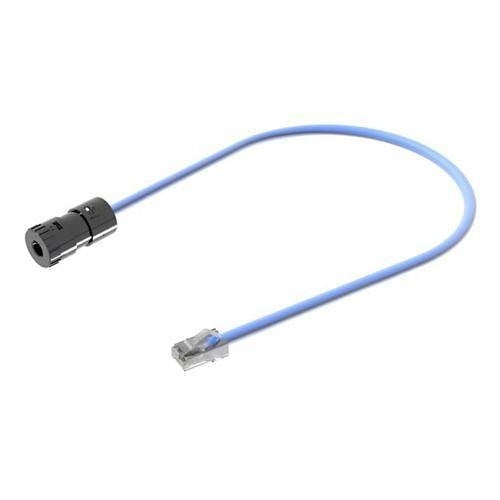 Panduit FC-ICCP1MWH TX6A UTP FieldCord 6A Connector, Plenum RJ45 Cord, 1m, White