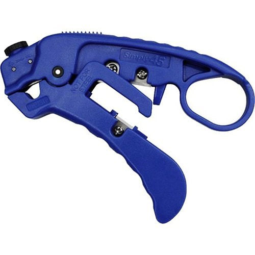 SIMPLY45 Adjustable LAN Cable Stripper for Shielded & Unshielded Cat7a/6a/6/5e - Blue Image of G0-S45S01BL