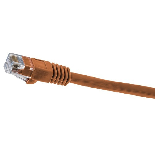 Hubbell NSC6OR15 netSELECT 24/8 CAT6 Patch Cord, Slim, Snagless, PVC-CM, 15\' Orange