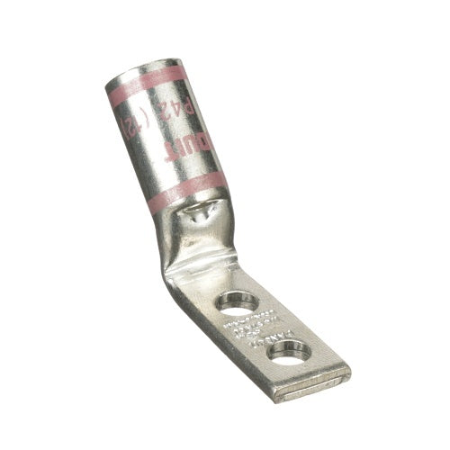 Panduit LCDN1/0-14AH-X Compression Connector Lug, 2-Hole, Narrow, #1/0AWG, Copper