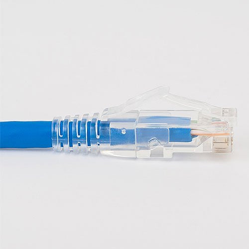 ICC ICPCSF10BL CAT6 Clear Boot Patch Cord, Blue, 10Ft, 25-Pack
