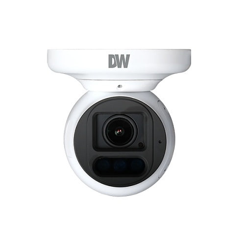 Digital Watchdog DWC-XSTD08MF MEGApix AI Active Deterrent 4K Turret IP Camera with Flashing LEDs, 3.6-10mm Varifocal Lens, White