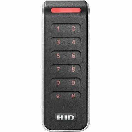 HID 20KNKS-T2-000000 Signo 20K Mullion Keypad Reader, 13.56mHz Profile, OSDP/Wiegand, Pigtail, Mobile Ready, Black/Silver Image of HU-20KNKST20