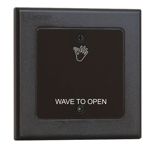 Camden CM-325/41W Wired \'Short Range\' Touchless Switch, 1 Relay, Hand Icon and \'Wave to Open\' Text, Double Gang Faceplate without Illumination