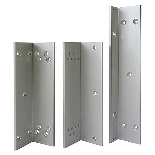 CDVI LZ300 L and Z brackets for SM300 Maglock, Satin Anodised Aluminum