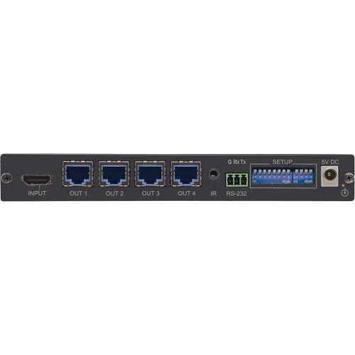 Kramer 10-80359090 VM-4HDT 1:4 4K60 4:2:0 Wired HDMI to Long-Reach HDBaseT DA Video Extender Transmitter