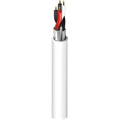Belden 6541FE 8771000 22/2 Stranded BC Security and Sound Cable, Shielded, Plenum-CMP, Beldfoil Shield and Flamarrest Jacket with Ripcord, Natural