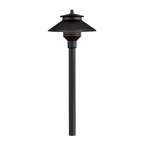 FX Luminaire PL-LED20W-12R-FB Vantage Collection Series Standard Path and Area Lights, 1.3VA, 2700K G4 Lamp, 12\\" Riser, Black