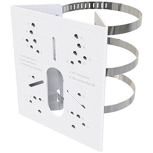 AVYCON AVM-P-PMT-A1 Pole Mount for PTZ, Bullet, and Panoramic Cameras, White