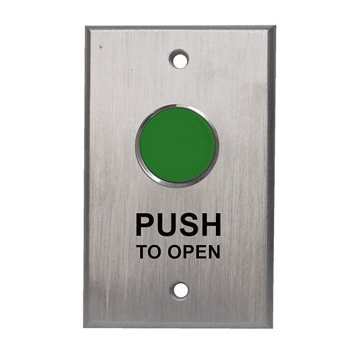 Camden CM-7000G/3 Spring Return Green Button, Normally Open, Momentary, Push to Open