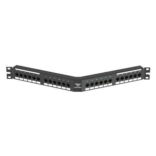 Panduit DPA24688TGY Punchdown Patch Panel Cat 6 Angled 24, Grey