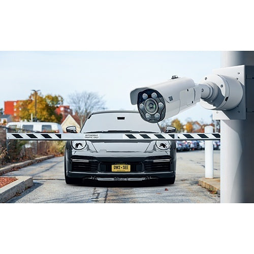Digital Watchdog DWC-XSBA05LIPC1 MEGApix Ai CaaS 5MP ALPR and MMCR Bullet Edge IP Camera with IR and AI Engine, 6-50mm Vari-Focal Lens
