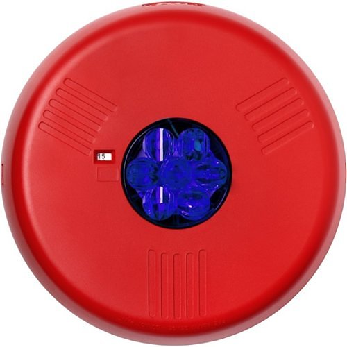 Eaton CN101039 Eluxa Low Frequency LED Strobe, Ceiling Mount, 24V, No Lettering, Blue Body