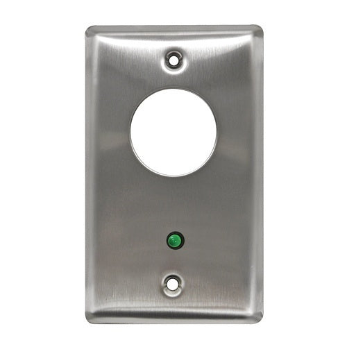 Camden CM-1230-7112-60KD Key Switch Flush Stainless Steel Faceplate with LED Indicator
