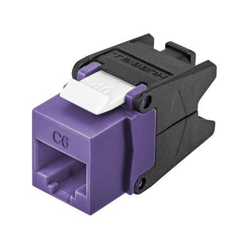 Hubbell HJU6P24 CAT6 Jack with Cobra-Lock Termination