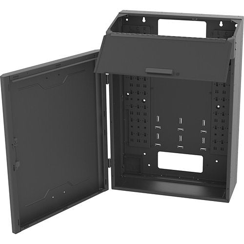 Ortronics VWMSD-4RU-36-B Vertical Wall-Mount Cabinet with Split Door, 4RU