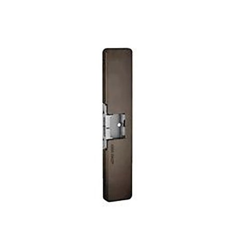 HES 9800-613E 9800 Series Surface Mounted Low Profile Electric Strike, No Faceplates Required, Dark Oxidized Satin Bronze Powder Image of HE-9800613E