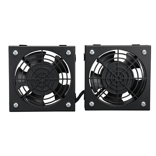Tripp Lite SRFANWM SmartRack Wall-Mount Roof Fan Kit, 2x 120V High-Performance Fans, 210 CFM, 5-15P Plug