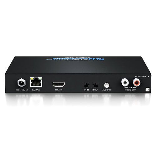 Blustream IP200UHD-TX IP Multicast HDMI UHD Video KVM over 1GB Network Receiver with Bi-directional IR RS-232 and USB KVM