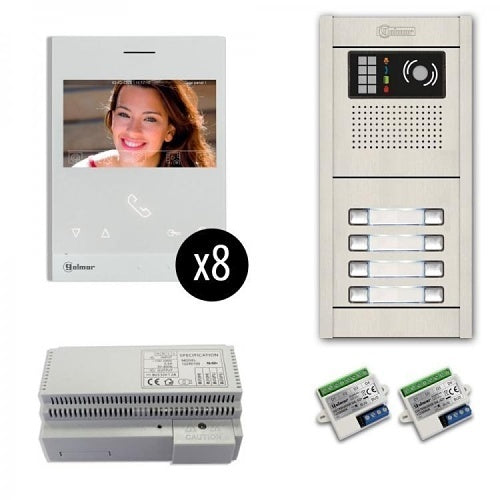 Alpha VKG2/8AS 8-Unit Video Intercom Kit