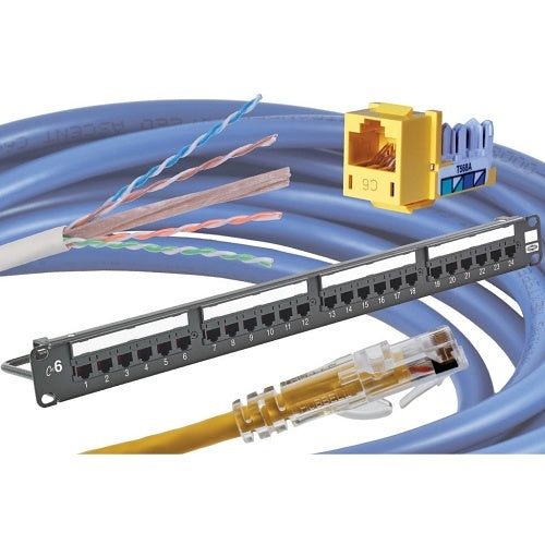 Hubbell HC6AB10 NEXTSPEED CAT6A Slim Patch Cord, 10\' (3m), Blue